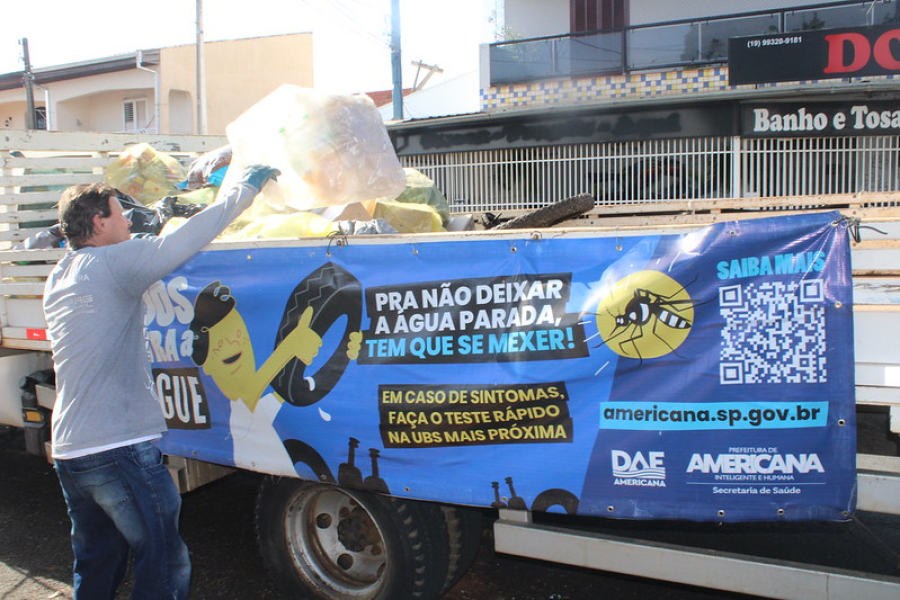 Mutirão contra a dengue já vistoriou mais de 40 mil imóveis e removeu 7,7 toneladas de criadouros