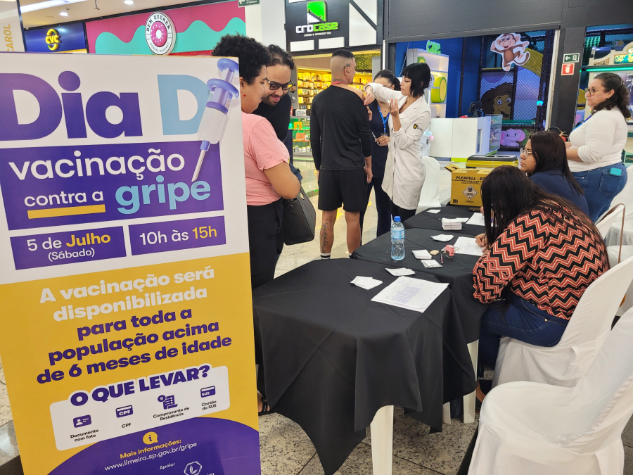 Limeira vacina 773 pessoas contra a gripe no Dia D; doses seguem disponíveis